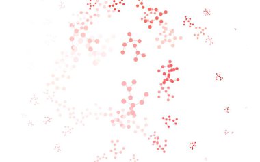 Açık Pembe, yapay zeka ağlı kırmızı vektör deseni. Yapay zeka bağlantılarıyla basit bir şekilde renkli tasarım. Zeka ve yenilik reklamları için şablon.