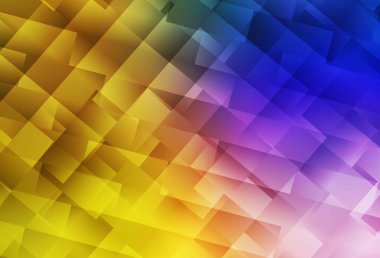 Koyu pembe, eşkenar dörtgenli sarı vektör arkaplan. Soyut arkaplanda dikdörtgenler ve renkli gradyanlar. Reklamınız, posteriniz, afişiniz için en iyi tasarım.