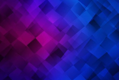 Koyu pembe, eşkenar dörtgenli mavi vektör arkaplan. Renkli dikdörtgenlerle modern soyut çizimler. İniş sayfası için modern şablon.