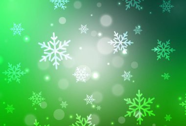 Xmas tarzında koyu yeşil vektör arkaplanı. Modern soyut Noel ruh hali şekilleri. Kitapçıklar, eğitim broşürleri.