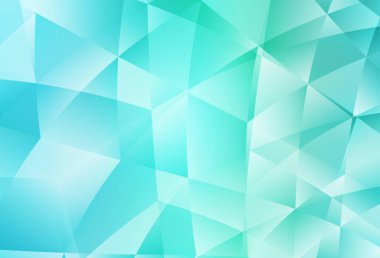 Açık yeşil vektör üçgen arka plan. Zarif üçgenleri olan soyut çizimler. Broşürünüz için yepyeni bir tasarım..