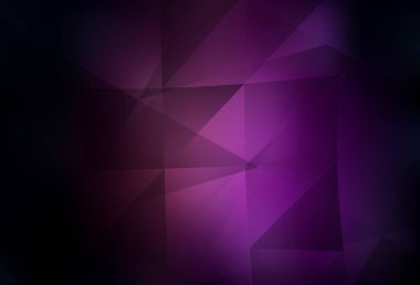 Koyu mor vektör üçgen çizim. Origami stilinde gradyan ile yaratıcı geometrik illüstrasyon. Arkaplanlarınız için desenli desen.