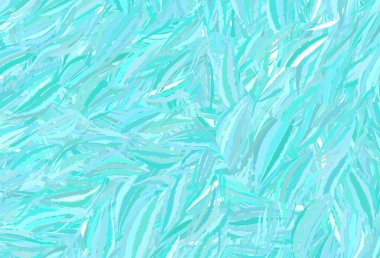 Memphis şekilli açık yeşil vektör arkaplanı. Modern tarzda değişen renkli kaotik formlar. Web siteniz için basit tasarım.