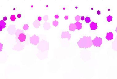 Açık Mor, soyut şekilli pembe vektör dokusu. Renkli rastgele şekillerle modern soyut illüstrasyon. İşiniz için en iyi akıllı tasarım.