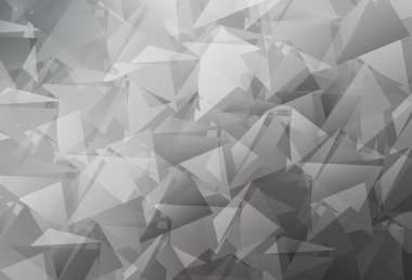 Aydınlık Gri vektör çokgen yerleşimi. Gradyanı olan zarif parlak çokgen çizimi. Web siteniz için yeni bir doku.