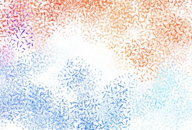 Renkli çizgileri olan açık turuncu vektör dokusu. Çizgilerle modern geometrik soyut çizim. Reklamlar, posterler, afişler için desen.