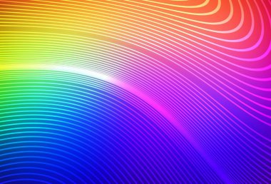 Wry çizgileri olan koyu renkli vektör düzeni. Kavisli çizgilerden oluşan parlak bir illüstrasyon. Cep telefonu ekranları için arkaplan.