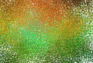 Koyu yeşil, renkli çizgileri olan sarı vektör dokusu. Çizgilerle modern geometrik soyut çizim. Reklam, kitapçıklar, broşürler için desen.