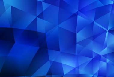 Açık BLUE vektör çokgen arkaplan. Origami tarzında gradyan ile geometrik çizim. Marka kitabınız için yeni şablon.