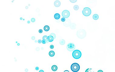 Küreli açık yeşil vektör deseni. Bulanık dekoratif tasarım baloncuklu soyut tarzda. Güzel web siteleri için desen.