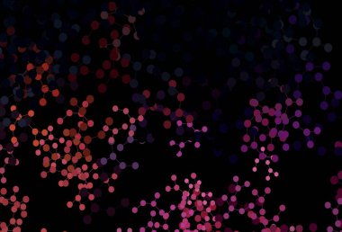 Koyu mavi, yapay zeka yapısına sahip kırmızı vektör şablonu. Soyut şablondaki yapay zeka şekilleriyle parlayan illüstrasyon. Teklif verilerinin tanıtımı için akıllı tasarım.