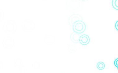 Kabarcıklı açık yeşil vektör arka planı. Doğa tarzında bulanık halkaları olan güzel renkli çizimler. Duvar kağıtlarının dokusu için desen.