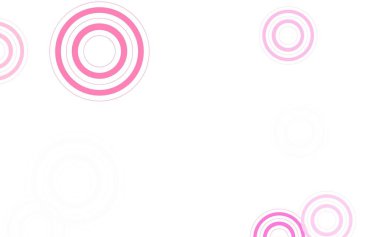 Dairesel açık pembe vektör şablonu. Bulanık dekoratif tasarım baloncuklu soyut tarzda. Reklamlar, broşürler için desen.