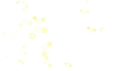 Açık kırmızı, daire şekilli sarı vektör düzeni. Doğa tarzında bulanık halkaları olan güzel renkli çizimler. Marka kitabınız için yeni şablon.