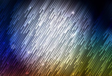 Düz çizgileri olan koyu renkli vektör arkaplan. Keskin çizgili parlak renkli çizimler. Reklamınız, posteriniz, afişiniz için en iyi tasarım.