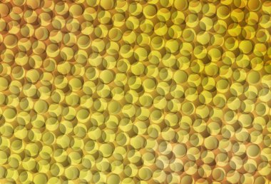 Dairesel hafif turuncu vektör şablonu. Soyut arka planda bulanık kabarcıklar ve renkli gradyan. Duvar kağıtlarının dokusu için desen.