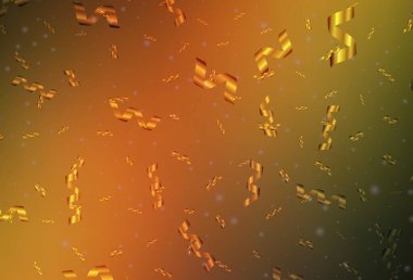 Koyu yeşil, yeni yıl tarzında sarı vektör düzeni. Noel sembolleri ve tabelaları ile renkli çizimler. Üniversitenin tanıtımı için akıllı tasarım.