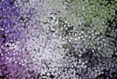 Koyu pembe, benekli yeşil vektör arkaplan. Bulanık yağmur damlaları olan soyut bir çizim. Marka kitabınız için yeni şablon.