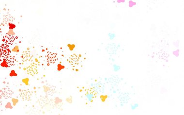 Rastgele biçimlerde ışık çok renkli vektör deseni. Modern tarzda değişen renkli kaotik formlar. Kartvizitiniz için modern tasarım.