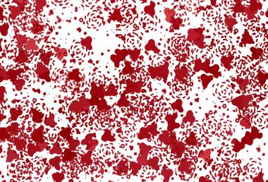 Soyut biçimlerde açık kırmızı vektör dokusu. Soyut gradyan şekilli basit renkli çizimler. Web siteniz için basit tasarım.