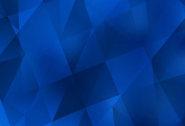 Açık mavi vektör eğimli üçgen desen. Üçgenlerden oluşan parlayan çokgen çizimler. İş tasarımınız için yepyeni bir tarz.