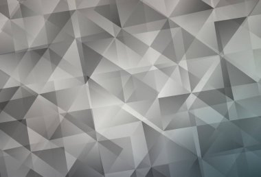 Light Gray vektörü soyut çokgen arkaplan. Gradyanı olan üçgen geometrik örnek. Pankartın için tamamen yeni bir şablon.
