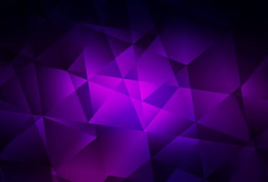 Karanlık Mor vektör soyut mozaik zemin. Üçgenli modern soyut çizim. Bir markanın arkaplanı için desen.