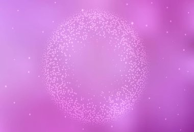 Astronomik yıldızlı açık pembe vektör arkaplanı. Parlak astronomik yıldızlı parlak renkli çizimler. Astroloji web siteleri için desen.