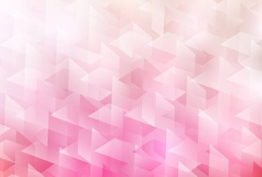 Açık pembe, çizgili sarı vektör düzeni, dikdörtgenler. Dikdörtgen şekilli soyut çizimler. İş ilanları, broşürler, broşürler için desen