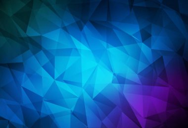 Koyu pembe, mavi vektör eğimli üçgen şablon. Zarif üçgenleri olan soyut çizimler. Pankartın için tamamen yeni bir şablon.