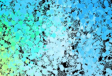 Koyu mavi, soyut şekilli yeşil vektör arkaplan. Rastgele şekillerle soyut tarzda dekoratif tasarım. Bir cep telefonu için arka plan.