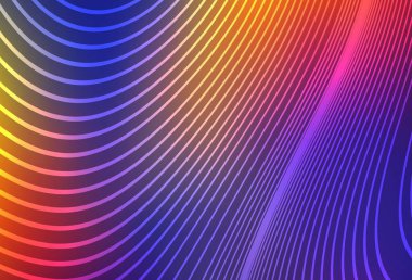 Koyu mavi, kırmızı çizgili kırmızı vektör düzeni. Basit bir şekilde yepyeni renkli bir tasvir. Markan için yeni kompozisyon.