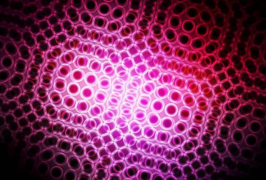 Disklerle koyu pembe vektör dokusu. Bulanık yağmur damlaları olan soyut bir çizim. Reklamlar, broşürler için desen.