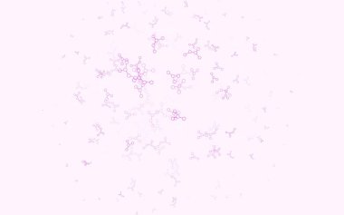 Yapay zeka verileriyle açık mor vektör arkaplanı. Renkli yapay zeka yapısı, eğimli çizgiler ve noktalar. Siber yeniliklerin tasviri için tasarım.