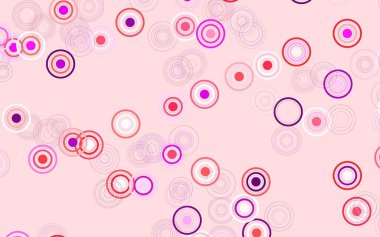 Açık Mor, diskli pembe vektör dokusu. Bulanık dekoratif tasarım baloncuklu soyut tarzda. Marka kitabınız için yeni şablon.