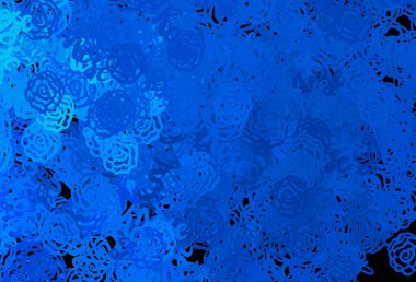 Soyut biçimlerde hafif BLUE vektör dokusu. Rastgele şekillerle soyut tarzda dekoratif tasarım. Bir cep telefonu için arka plan.