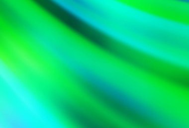 Açık yeşil vektör soyut parlak arkaplanı bulanıklaştırdı. Eğilimli zarif, parlak bir çizim. Marka kitabınız için yeni biçim tasarımı.