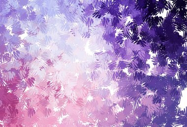 Açık Mor, düz çizgileri olan pembe vektör düzeni. Çizgilerle modern geometrik soyut çizim. Reklamınız, posteriniz, afişiniz için en iyi tasarım.