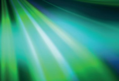 Açık yeşil vektör bulanık desen. Gradyan tasarımlı, soyut, ışıltılı çizimler. İşiniz için yepyeni bir tasarım..