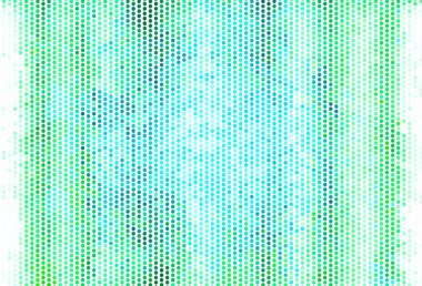 Lekeli açık yeşil vektör arka planı. Bulanık dekoratif tasarım baloncuklu soyut tarzda. Reklamlar, broşürler için desen.