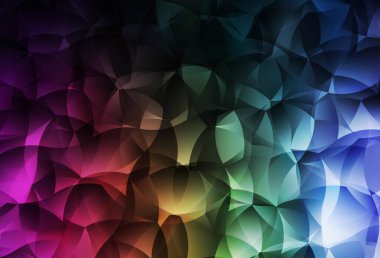 Koyu Çokrenkli vektör soyut çokgen arkaplan. Zarif üçgenleri olan soyut çizimler. Pankartın için tamamen yeni bir şablon.