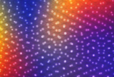 Koyu mavi, diskli kırmızı vektör dokusu. Doğa tarzında bulanık halkaları olan güzel renkli çizimler. Marka kitabınız için yeni şablon.