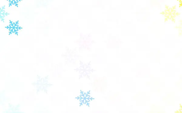 ライトブルー カーニバルスタイルの黄色のベクトルテンプレート グラデーションのクリスマス要素を持つスマートイラスト ポスター 書籍のバナーのパターン — ストックベクタ