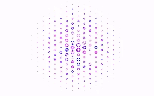 Light Purple Vektor Hintergrund Mit Blasen Moderne Abstrakte Illustration Mit — Stockvektor