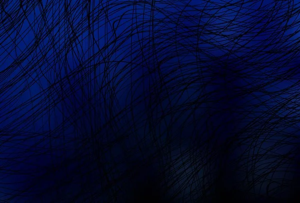 Plantilla Vectorial Azul Oscuro Con Líneas Curvas Una Muestra Con — Vector de stock