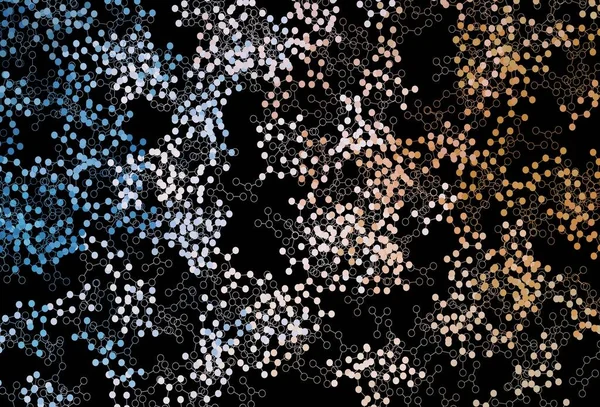 Σκούρο Μπλε Κίτρινο Διανυσματικό Υπόβαθρο Μορφές Τεχνητής Νοημοσύνης Αφηρημένη Απεικόνιση — Διανυσματικό Αρχείο