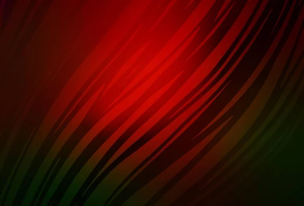 Mörkgrön Röd Vektor Abstrakt Suddig Bakgrund Kreativ Illustration Halvton Stil — Stock vektor
