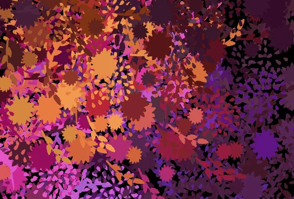Темно Рожевий Жовтий Векторний Фон Фігурами Мемфіса Проста Барвиста Ілюстрація — стоковий вектор