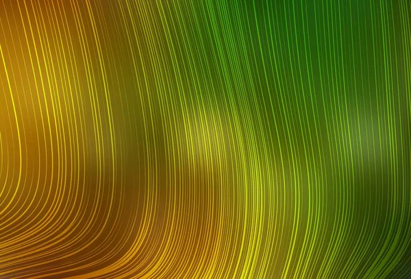 Verde Oscuro Vector Amarillo Abstracto Fondo Borroso Ilustración Abstracta Colorida — Archivo Imágenes Vectoriales