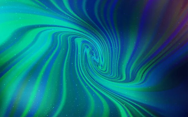 Ανοιχτό Μπλε Πράσινο Διανυσματική Υφή Γαλακτώδη Αστέρια Τρόπο Λαμπερή Απεικόνιση — Διανυσματικό Αρχείο